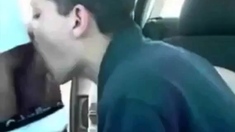 Sucking A Cock Seated In His Car