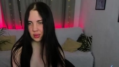 Small titted teen from EU masturbating