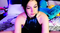 Hottest brunette solo webcam masturbation 2