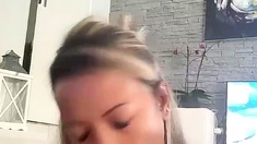 Amateur Blonde Blowjob CIM