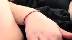 Busty amateur blonde solo
