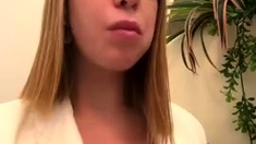 Blonde babe scarlet solo webcam