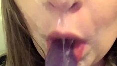 Jessy funny amateur teen brunette toying