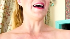 amateur MILF getting fucked and takes cum in mouth