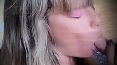 Tattooed MILF Gives Sensual Blowjob