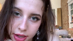 Pale amateur teen brunette Lynn Love