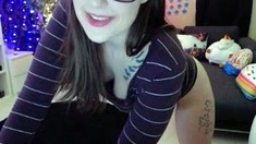Pale amateur teen brunette Lynn Love