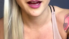 Curly Blonde Teen Records Solo Dildo Masturbation More at