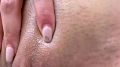 Horny amateur couple close up anal on webcam