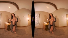 Sexy Transsexual With Big Boobs Jerking Off Inside