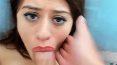 Rough Deep Throat Face Fuck on Webcam