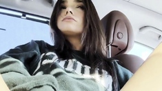 Horny Brunette Plays With Her Pussy In Between Appointments