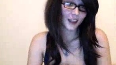 Busty brunette bitch with big boobs
