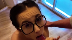 Close up of pussy stretched with big cock