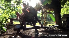 Big-ass Milf Helene's Outdoor Adventure