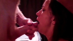 Amateur Milf Gives Sensual Blowjob