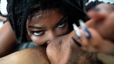 Wassup With The Rent Doe? - Thick Big Booty Black Girl Eats