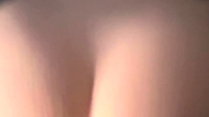 Pink vulva close up of sensual brunette getting kinky