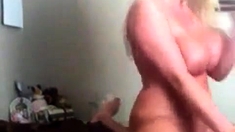 Huge Titted Blonde Riding Until Orgasm