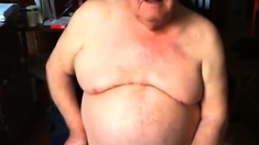 Grandpa Stroke On Webcam